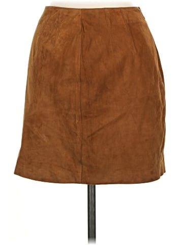 Joseph Abboud Leather Skirt (view 2)