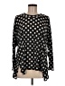 Comfy U.S.A. Polka Dots Black Long Sleeve Top Size M - photo 1