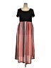 Nemidor 100% Polyester Stripes Black Casual Dress Size 18 - photo 1