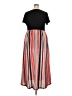Nemidor 100% Polyester Stripes Black Casual Dress Size 18 - photo 2