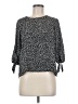 Papermoon 100% Polyester Polka Dots Black 3/4 Sleeve Blouse Size M (estimated) - photo 1