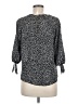 Papermoon 100% Polyester Polka Dots Black 3/4 Sleeve Blouse Size M (estimated) - photo 2