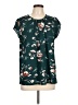 Fun2Fun Teal Short Sleeve Blouse Size L - photo 1