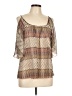 Trac Brown 3/4 Sleeve Blouse Size L - photo 1