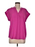 Cynthia Steffe 100% Polyester Pink Short Sleeve Blouse Size M - photo 1