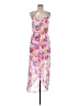 Lush 100% Polyester Floral Pink Casual Dress Size M - photo 1