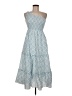 billy j Paisley Blue Casual Dress Size 6 - photo 1