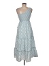 billy j Paisley Blue Casual Dress Size 6 - photo 2