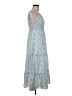 billy j Paisley Blue Casual Dress Size 6 - photo 4