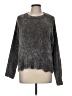 Cynthia Rowley TJX 100% Polyester Metallic Silver Pullover Sweater Size M - photo 1