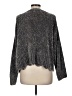 Cynthia Rowley TJX 100% Polyester Metallic Silver Pullover Sweater Size M - photo 2