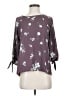 Papermoon 100% Polyester Purple 3/4 Sleeve Blouse Size XS - photo 1
