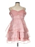 Mi ami 100% Polyester Pink Cocktail Dress Size L - photo 1
