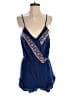 Fun & Flirt 100% Rayon Hearts Blue Romper Size XS - photo 1
