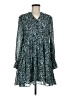 Elan 100% Polyester Animal Print Teal Casual Dress Size M - photo 1