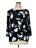 Ellen Tracy Blue 3/4 Sleeve T-Shirt Size XL - photo 1