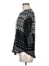 Renee C. 100% Polyester Black 3/4 Sleeve Blouse Size M - photo 5