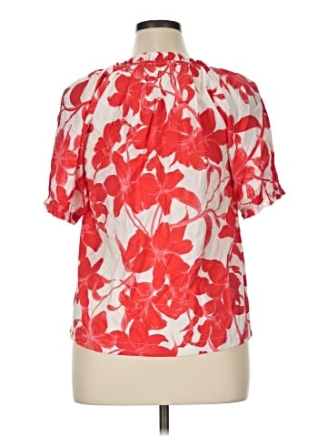 Rose + Olive Short Sleeve Blouse (view 2)