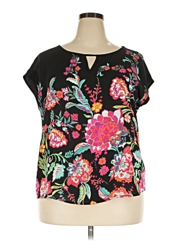 7th Avenue Design Studio New York & Company Short Sleeve Blouse (view 1)