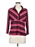J.t.b. Stripes Pink 3/4 Sleeve Blouse Size M - photo 1