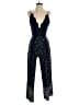 Trac 100% Polyester Paisley Blue Jumpsuit Size S - photo 1