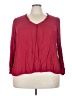 ModCloth 100% Rayon Burgundy 3/4 Sleeve Blouse Size 3X - photo 1