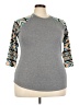 Lularoe Gray 3/4 Sleeve T-Shirt Size 22 - 24 - photo 1