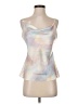Fate 100% Polyester Silver Sleeveless Top Size S - photo 1