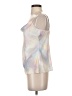 Fate 100% Polyester Silver Sleeveless Top Size S - photo 5
