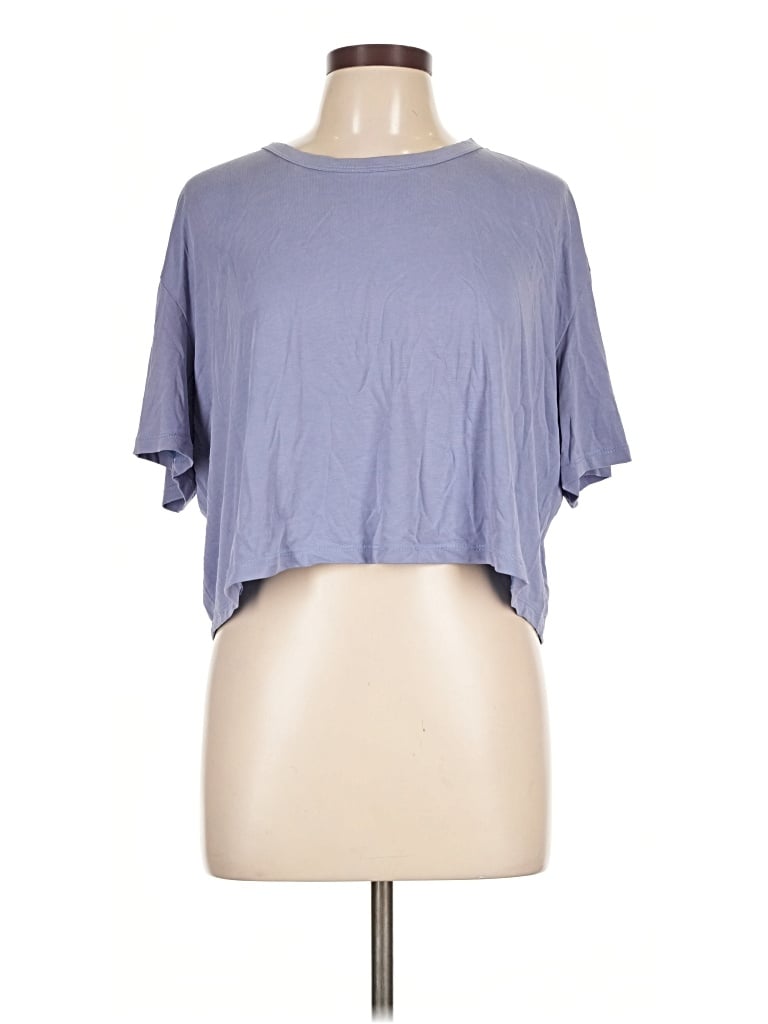 Pre-owned Lulus Short Sleeve T-shirt In Blue