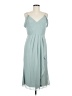 DB Studio 100% Polyester Solid Teal Casual Dress Size 8 - photo 1
