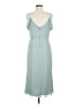 DB Studio 100% Polyester Solid Teal Casual Dress Size 8 - photo 2