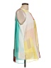 Alfani 100% Polyester Color Block Green Sleeveless Blouse Size L - photo 4