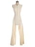 MNG Solid Ivory Jumpsuit Size XS - photo 1