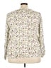 Caslon 100% Modal Floral Ivory 3/4 Sleeve Blouse Size 3X - photo 2