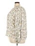 Caslon 100% Modal Floral Ivory 3/4 Sleeve Blouse Size 3X - photo 5