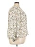 Caslon 100% Modal Floral Ivory 3/4 Sleeve Blouse Size 3X - photo 4