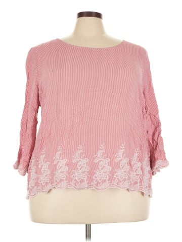 Saint Tropez West 3/4 Sleeve Blouse (view 1)