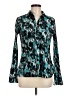 Apt. 9 Print Teal Long Sleeve Blouse Size M - photo 1