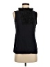 Tory Burch 100% Silk Black Sleeveless Silk Top Size 4 - photo 1