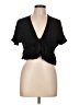 LA Hearts Black Short Sleeve Top Size L - photo 1