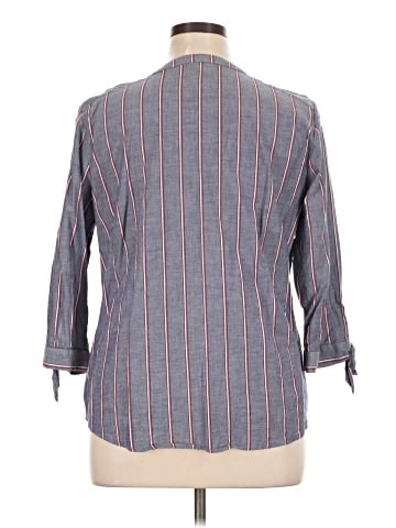 Anne Klein 3/4 Sleeve Button-Down Shirt (view 2)