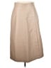 Ann Taylor 100% Polyester Solid Tan Formal Skirt Size 6 - photo 1