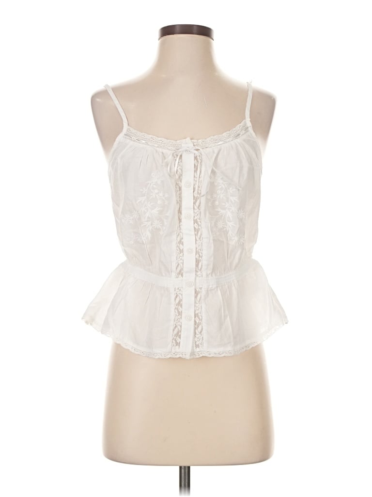 Pre-owned Universal Thread Sleeveless Blouse In Ivory