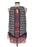 AB Studio 100% Polyester Blue Sleeveless Blouse Size L - photo 2