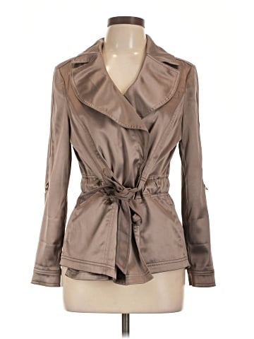 White House Black Market Trenchcoat (view 1)