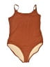 Amazon Essentials Solid Brown One Piece Swimsuit Size L - photo 1