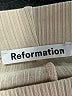 Reformation Solid Ivory Casual Pants Size L - photo 7