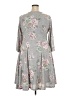 Torrid Floral Gray Casual Dress Size 2X Plus (2) - photo 2