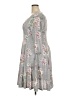 Torrid Floral Gray Casual Dress Size 2X Plus (2) - photo 5
